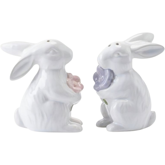 NEW Figural Spring/Easter Bunny Salt & Pepper Shaker Set - Picture 4 of 7